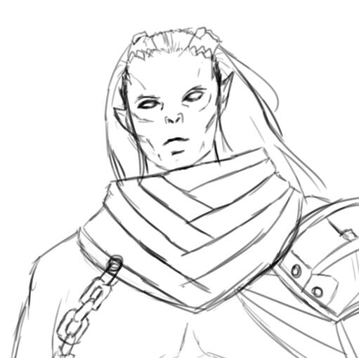 Bust - Sketch/Lines Only
